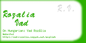 rozalia vad business card